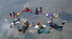 Formation skydiving